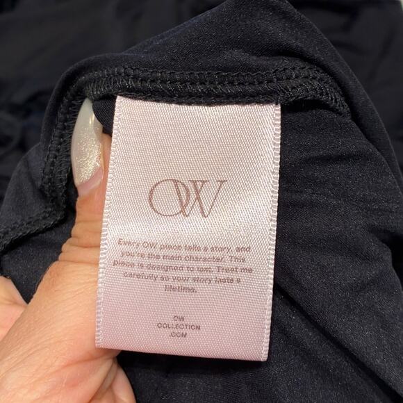 NWT OW Collection Black Long Sleeve Asymmetrical Dress Sz Large MSRP $220 - Picture 10 of 13